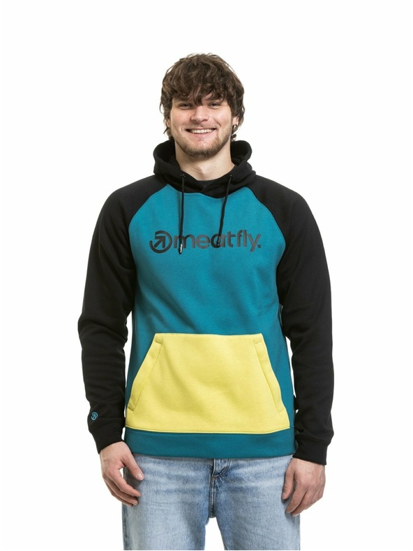 Meatfly Meatfly férfi technikai pulóver Gravel Hb Blue / Lime