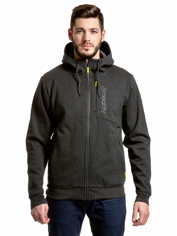 Meatfly Meatfly férfi technikai pulóver Lightyear Black Heather