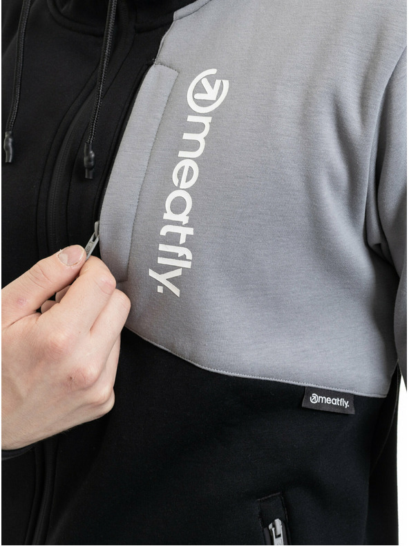 Meatfly Meatfly férfi technikai mikina Lightyear Grey / Black