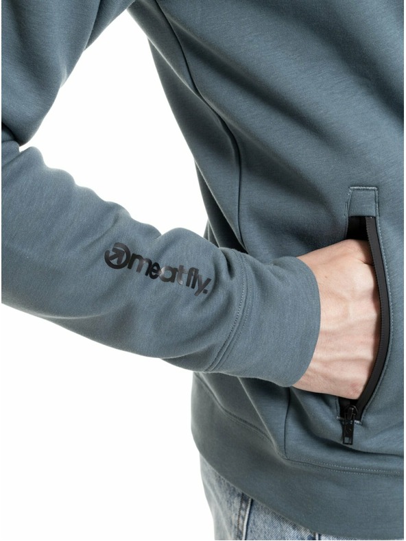 Meatfly Meatfly férfi technikai mikina Lightyear Blue Sea / Silver