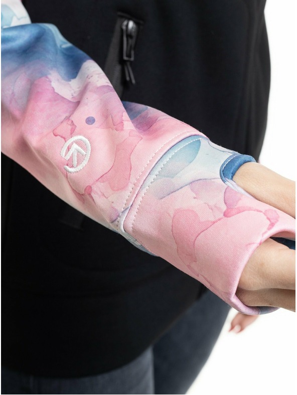 Meatfly Meatfly női technikai mikina Omni Color Bubbles / Black