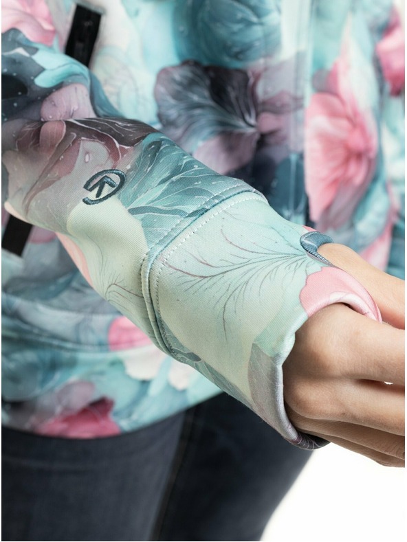 Meatfly Meatfly női technikai mikina Omni Black / Flower