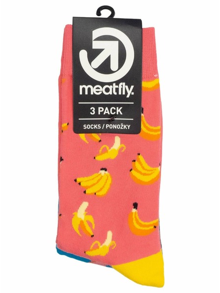 Meatfly Meatfly zokni Lexy Triple Pack Bananas