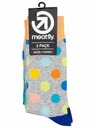 Meatfly Meatfly zokni Lexy Triple Pack Grey Dots
