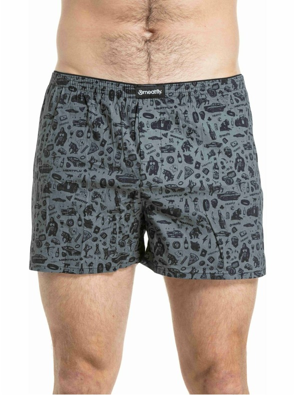 Meatfly Meatfly férfi boxer Agostino Riot Act Seamless Double Pack