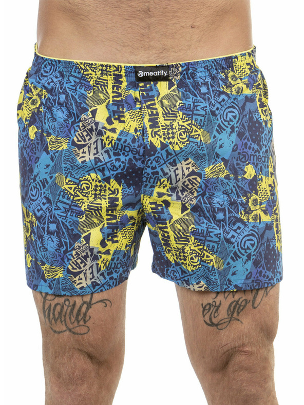 Meatfly Meatfly férfi boxer Agostino Double Pack B - Mosh