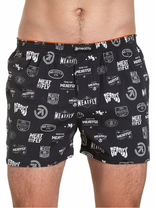 Meatfly Meatfly férfi boxer Agostino Double Pack H - Badges