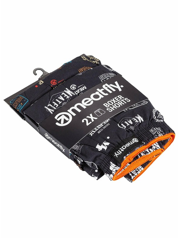 Meatfly Meatfly férfi boxer Agostino Double Pack H - Badges