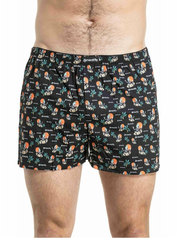 Meatfly Meatfly férfi boxer Agostino SK8 Skeleton / Fly Double Pack