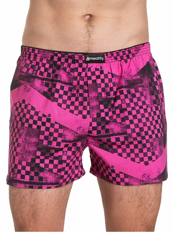 Meatfly Meatfly férfi boxer Agostino Double Pack J - Checkered