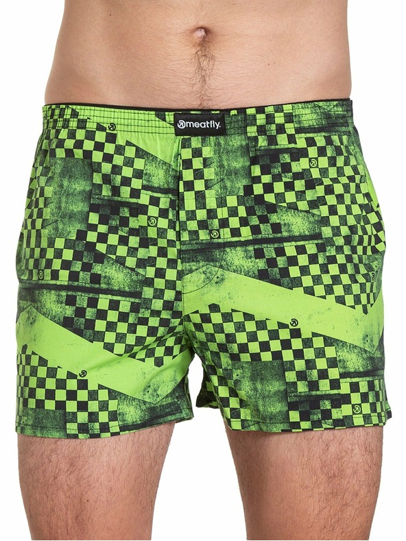 Meatfly Meatfly férfi boxer Agostino Double Pack J - Checkered