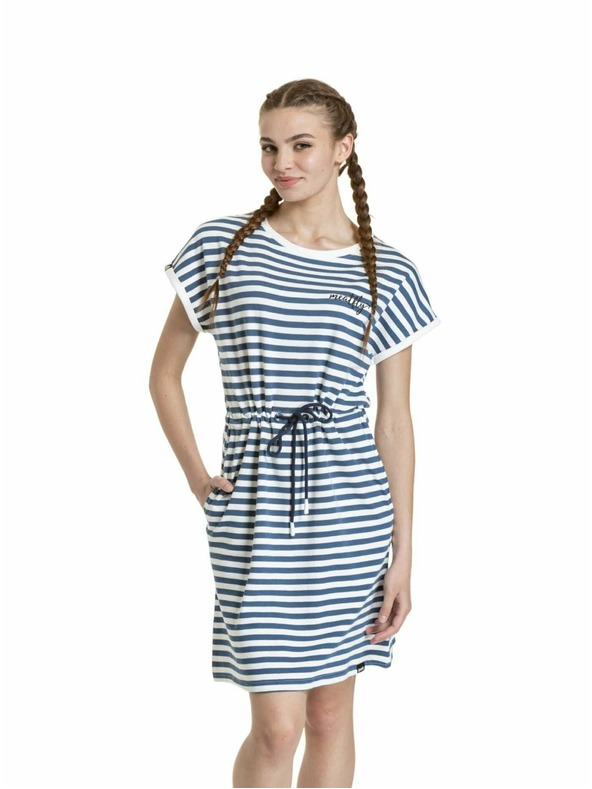 Meatfly Meatfly női ruha Lottie Blue Stripes