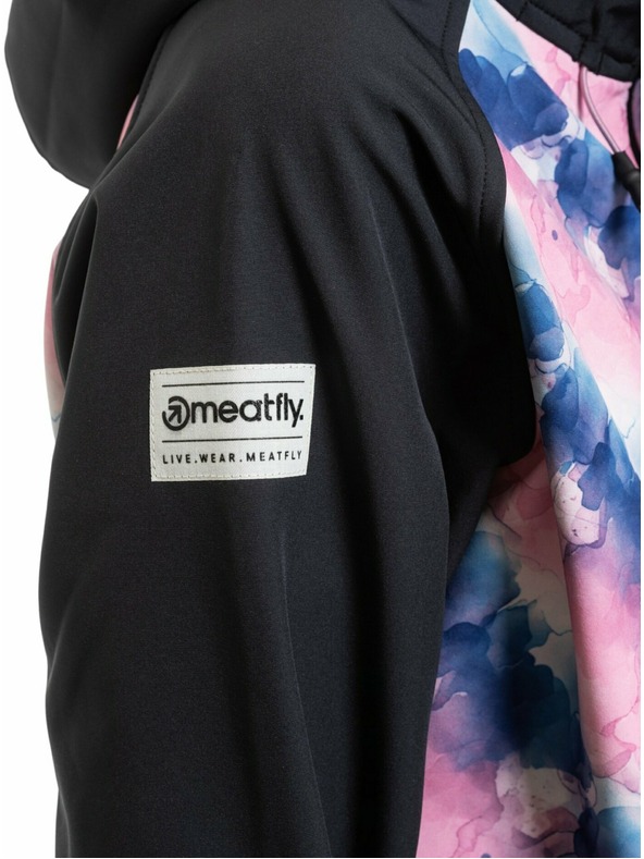 Meatfly Meatfly női softshell dzseki Zaja Black / Bubbles