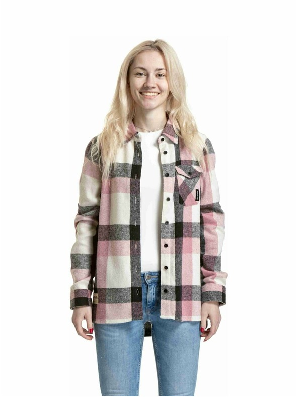 Meatfly Meatfly női ing Dora Premium Pink / Brown