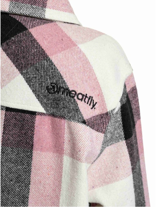 Meatfly Meatfly női ing Dora Premium Pink / Brown