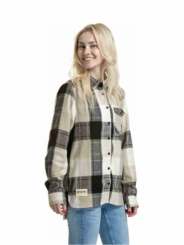 Meatfly Meatfly női ing Courtney Beige