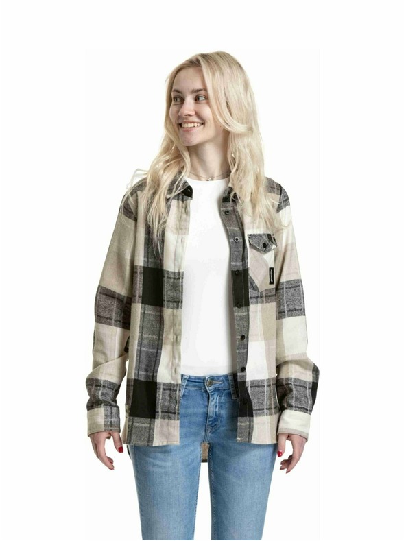 Meatfly Meatfly női ing Courtney Beige