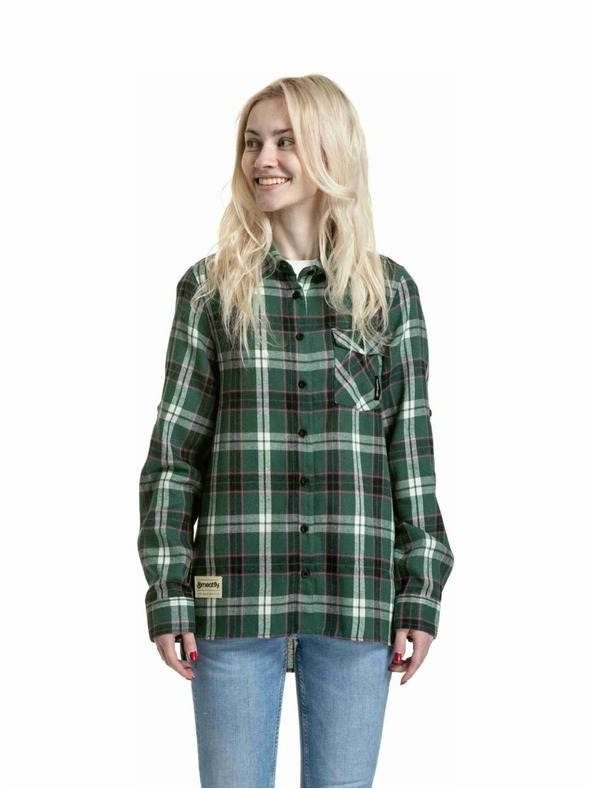 Meatfly Meatfly női ing Courtney Dark Green