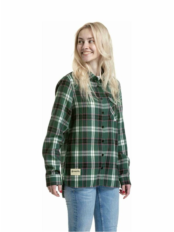 Meatfly Meatfly női ing Courtney Dark Green