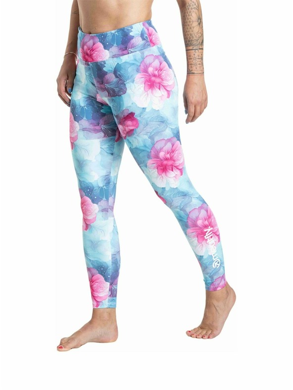 Meatfly Meatfly női termo leggings Jenna Pink Flowers
