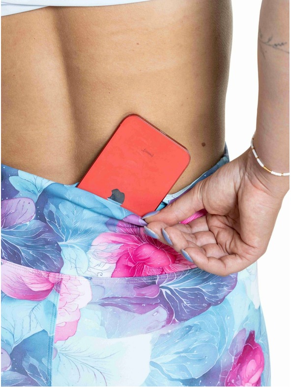 Meatfly Meatfly női termo leggings Jenna Pink Flowers