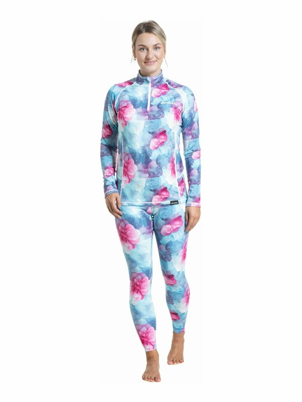 Meatfly Meatfly női termo leggings Jenna Pink Flowers