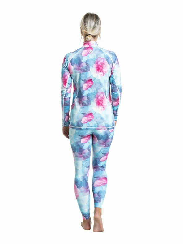 Meatfly Meatfly női termo leggings Jenna Pink Flowers