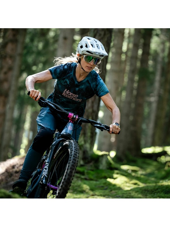 Horsefeathers Deco női kerékpáros mez - petrol camo