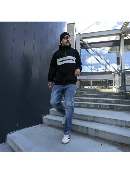 Horsefeathers Fulton pulóver - black