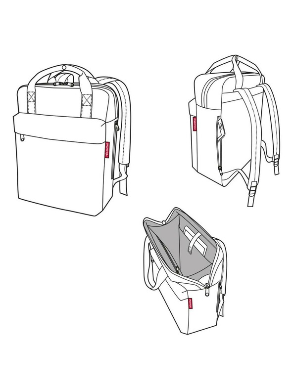 Reisenthel Sötétkék Férfi Reisenthel Allday hátizsák M Herringbone Sötétkék