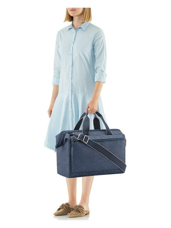 Reisenthel Reisenthel Allrounder S Pocket Herringbone sötétkék utazótáska Reisenthel Allrounder S Pocket Herringbone sötétkék