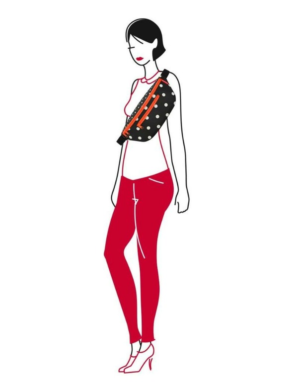 Reisenthel Piros és fekete női pöttyös pöttyös vesés Reisenthel övtáska M vegyes pöttyös