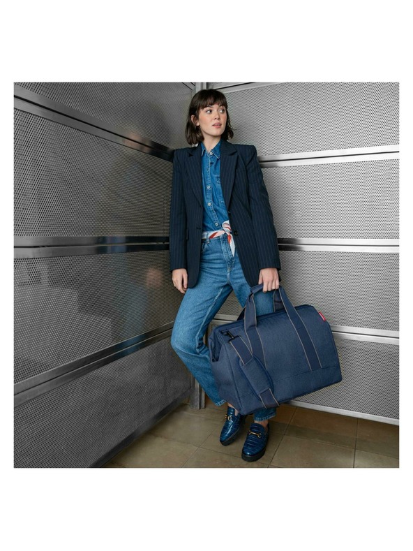 Reisenthel Sötétkék Reisenthel Allrounder L herringbone mintás utazótáska
