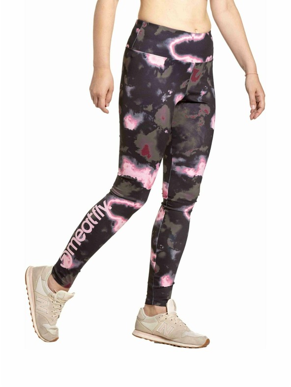 Meatfly Meatfly női leggings Arabel Storm Camo Pink | Fekete | Méret