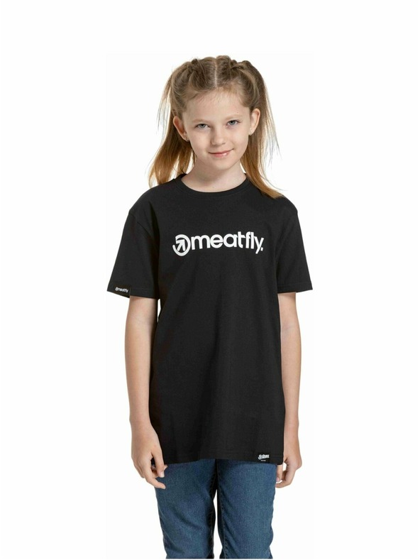 Meatfly Meatfly gyerek póló Bart Black | Fekete | Méret 146 | 100% pamut