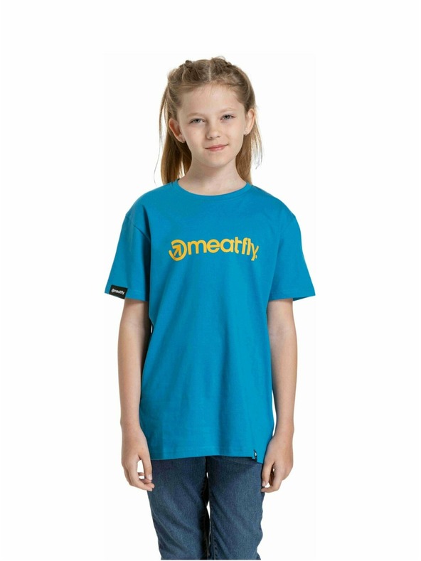 Meatfly Meatfly gyerek póló Bart Funky Blue | Kék | Méret 146 | 100% pamut