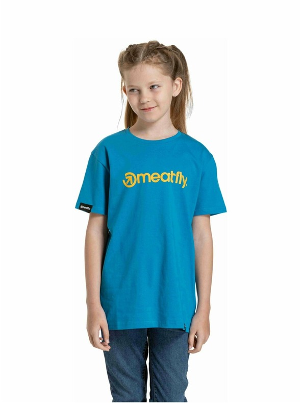 Meatfly Meatfly gyerek póló Bart Funky Blue | Kék | Méret 146 | 100% pamut