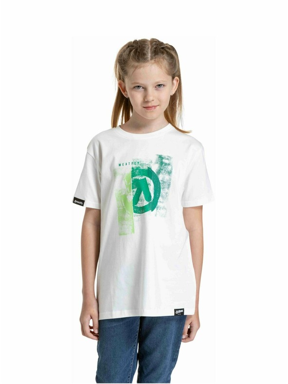 Meatfly Meatfly gyerek póló Artee White | Fehér | Méret