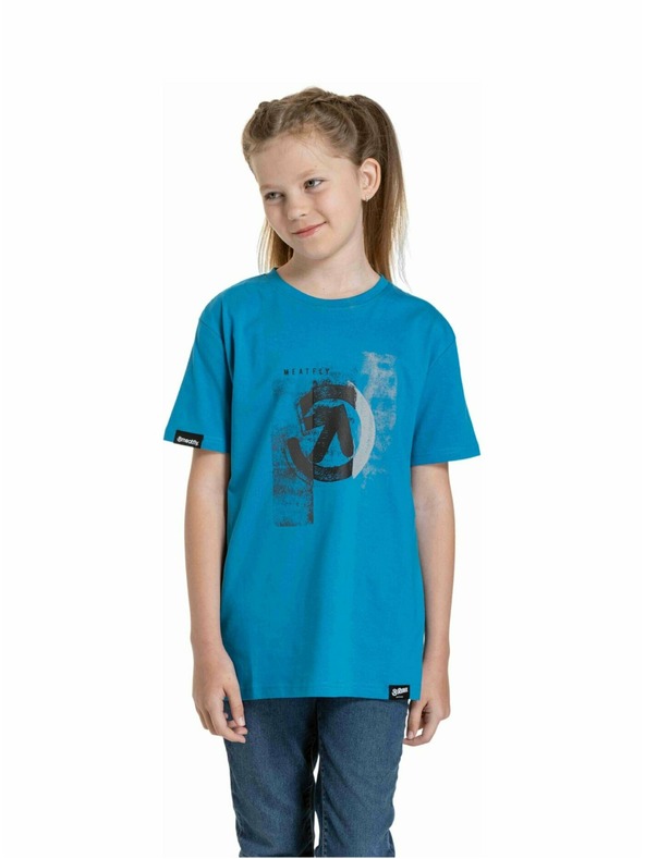 Meatfly Meatfly gyerek póló Artee Funky Blue | Kék | Méret 158 | 100% pamut