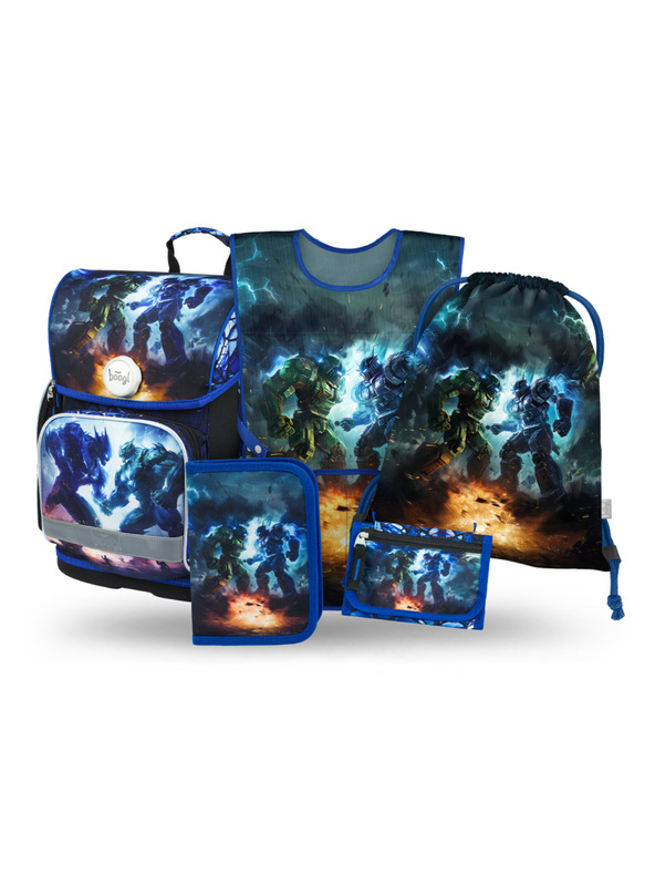 BAAGL  BAAGL SET 5 Ergo Robotok: aktatáska, tolltartó, zsák, kötény, pénztárca