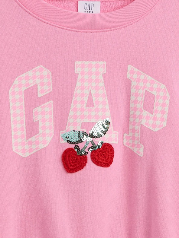 GAP Gyerek oversize pulóver logóval GAP