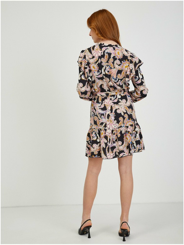 Orsay ORSAY bézs színű-piros mintás női ruha