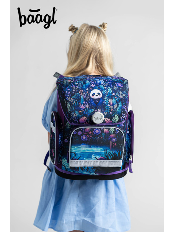 BAAGL  BAAGL SET 5 Ergo Jungle Panda: aktatáska, tolltartó, zsák, kötény, pénztárca