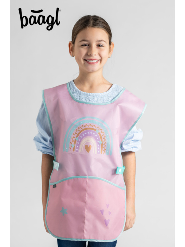 BAAGL  BAAGL SET 5 Zippy Duha rózsaszín: aktatáska, tolltartó, zsák, kötény, pénztárca