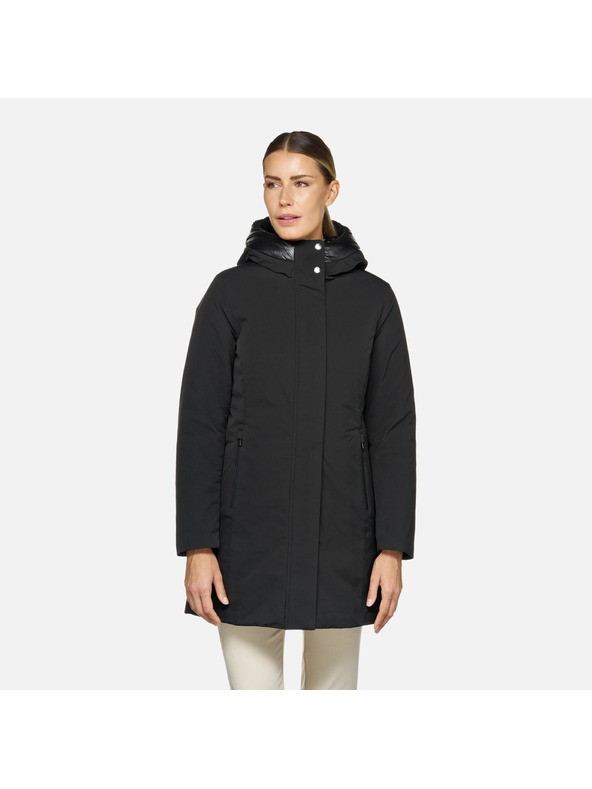 Geox Fekete női télikabát Geox Spherica