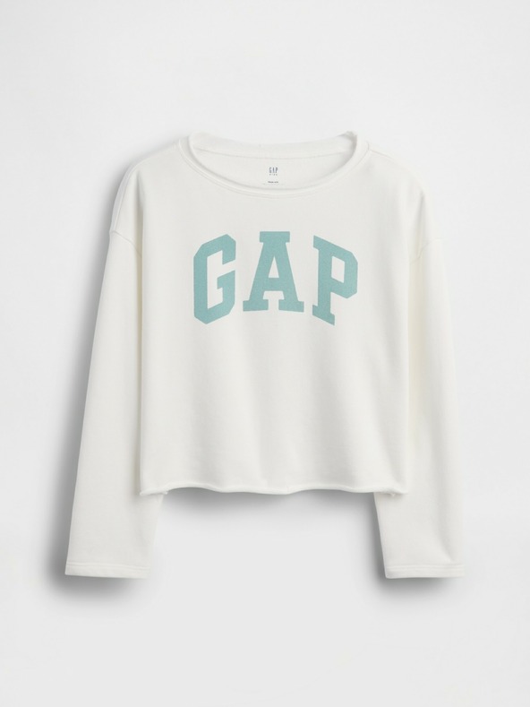 GAP Gyerek pulóver logóval és fleece béléssel GAP