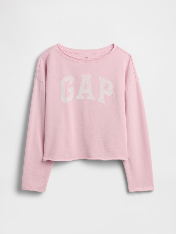 GAP Gyerek pulóver logóval és fleece béléssel GAP