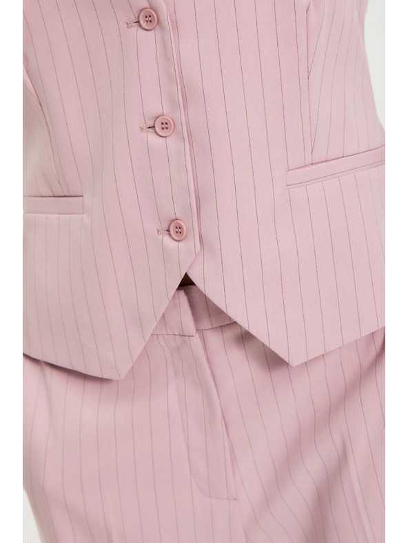 Moodo Mellény finom csíkozással rózsaszín Moodo