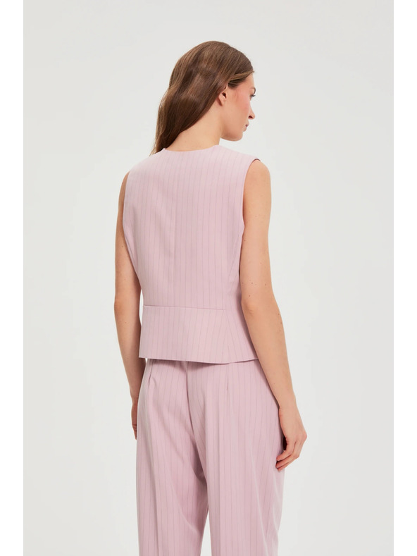 Moodo Mellény finom csíkozással rózsaszín Moodo