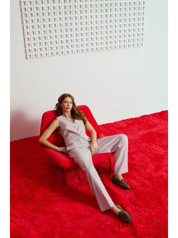 Moodo Mellény finom csíkozással rózsaszín Moodo